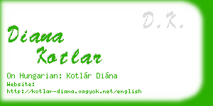 diana kotlar business card